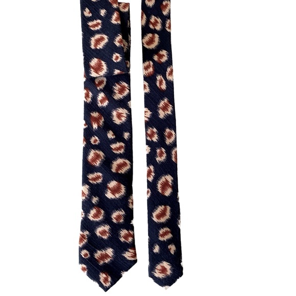 frank & buck, The All Cotton Barazoto tie in a cheetah pattern, animal print. - Picture 1 of 5